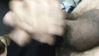 Jerk tease edging to build up spunk flow