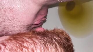 FAN REQUEST His POV Cross Streaming w/ mother I'd like to fuck & soaking her snatch. I lick her pissy clitoris when complete
