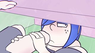 Quick Oral-job Below The Table At Restaurant ( Parody Toon )