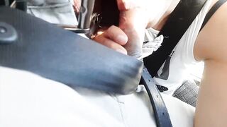 Le pago al Uber con una mamada y se corre en mi boca - Creampie Boca - Latinacuminside