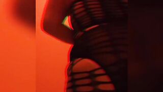 Red light, fishnet and plug.