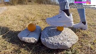 Fila Destrudor Shoeplay Nylon feet and Crush Trample Trailer Sneaker hotty Feet Shoeplay