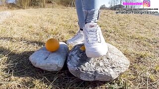 Fila Destrudor Shoeplay Nylon feet and Crush Trample Trailer Sneaker hotty Feet Shoeplay