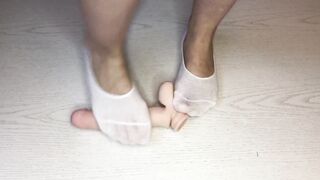 Crush sextoy with my white ped socks