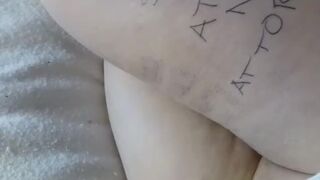 MissLexiLoup hawt curvy butt female stroking anal opening orgasm ahead POV