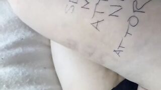 MissLexiLoup hawt curvy butt female stroking anal opening orgasm ahead POV