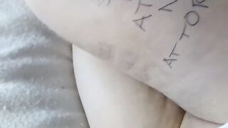 MissLexiLoup hawt curvy butt female stroking anal opening orgasm ahead POV