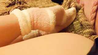 Fuzzy Socks Tease
