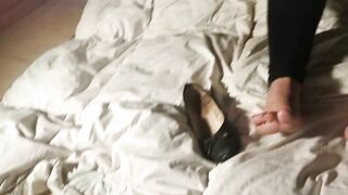 Feet after work stinky smelly and bawdy soles
