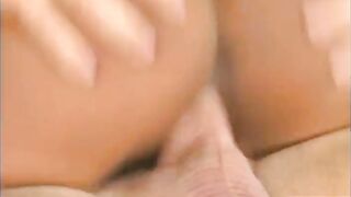 Unshaved Haired Black in Red Bikini Sucks and Rides on Sunny