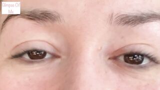 saying I LOVE U repeatedly with a close up of just my eyes for three mins - glimpseofme