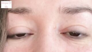 saying I LOVE U repeatedly with a close up of just my eyes for three mins - glimpseofme