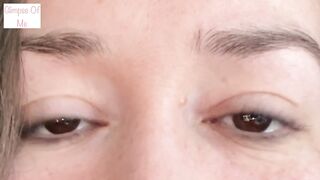 saying I LOVE U repeatedly with a close up of just my eyes for three mins - glimpseofme