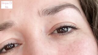 saying I LOVE U repeatedly with a close up of just my eyes for three mins - glimpseofme