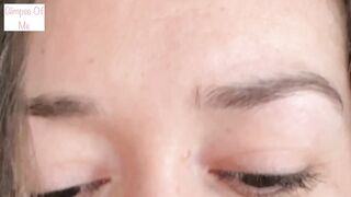 saying I LOVE U repeatedly with a close up of just my eyes for three mins - glimpseofme