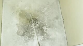 Mama let me pee in shower at an abandon cabin in the woods