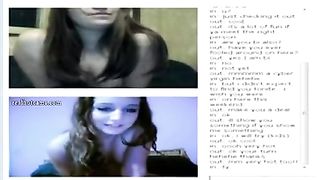 Two Horny Teens masturbating on cam2cam