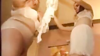 Buxom Woman in Her Big Girdles of Panties-1