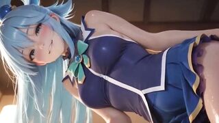 AI Waifus in sexy Underware Micro Bikinis Shiny Skin SFW Compilation