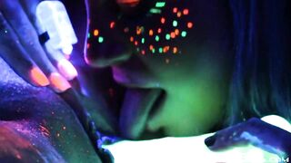 Ebony-light rainy night with Abigal Mac & Ava Addams