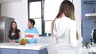 Superlatively good Ally Bangs Her Boyfriend – Luna Evans Cheats in the Kitchen
