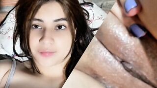 Lesbo cuties masturbates and touches her cunt