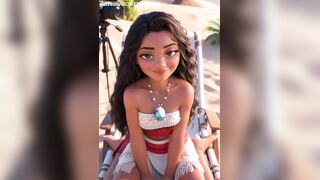 Moana CG toon porn animation my Remake