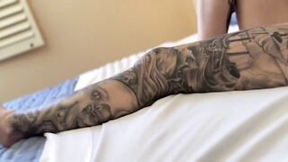We’re Home Alone- Let’s Bang - Tatted Up Hottie - Boobs POV - Chantel Danielle - Teddy Tarantino