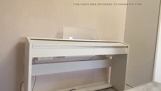 A Intimate Piano Lesson with a mother I'd like to fuck Teacher Became Very Nasty