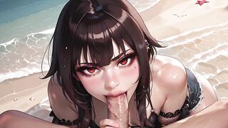 Megumin's 1st Anal Sex Whilst on Vacation in Ai Adaptation Konosuba