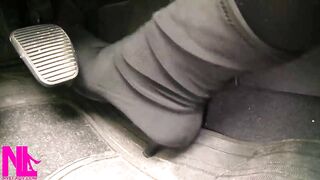 Revving in Cloth Ebony Boots