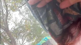 Thunderstorm Outdoor Naked Adventures - Double Spunk fountain