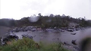 Thunderstorm Outdoor Naked Adventures - Double Spunk fountain