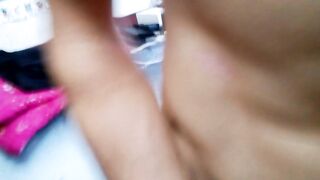 Hawt man jerks off at home and cums on the balcony