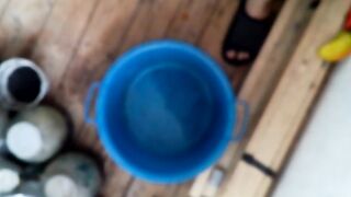 Hawt man jerks off at home and cums on the balcony