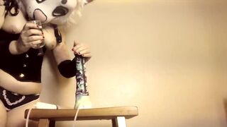 Riding A Bad Dragon Chance Sex tool Creampie