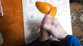 youthful teacher decided to screw an orange ????