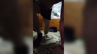Twat hunter showed his built body and nice-looking cock