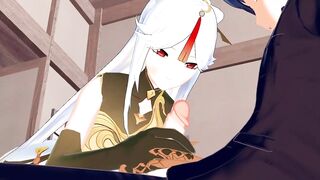 Ningguang from Genshin Impact lets u cum on her bazookas.