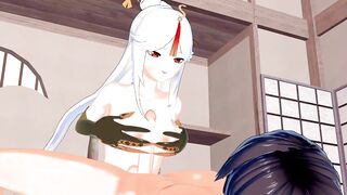 Ningguang from Genshin Impact lets u cum on her bazookas.