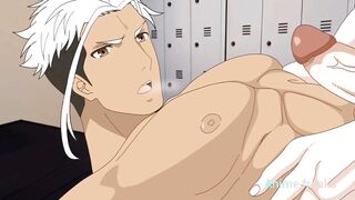 str8 stud seduction in school locker room part two