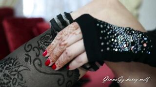 headmistress changes nylons and changes suit, foot fetish, nylons fetish, shoes fetish - GinnaGg