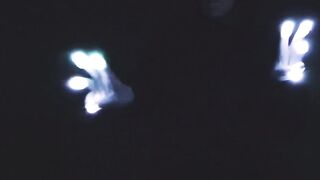BunBuns 1st Undress Tease Using LED Gloves! (No Music)