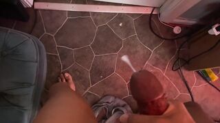 Shy Dude Gets An Erection and Can't Open The Door POV