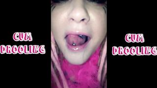 Cum Drooling with slurping sounds extended