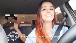 Female ride-share driver catches passenger masturbating from behind!