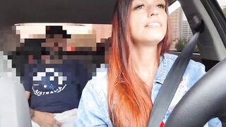 Female ride-share driver catches passenger masturbating from behind!