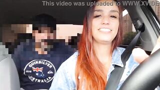 Female ride-share driver catches passenger masturbating from behind!