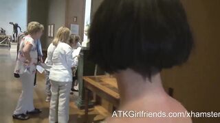 A virtual Date with Coco ends with a unshaved creampie