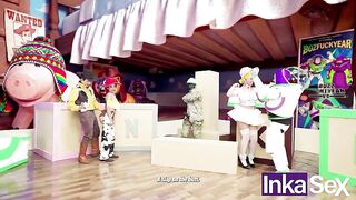 TOY STORY XXX PARODY - Lustful toys Woodick and Bos FuckYear end up screwing Yesie whilst Andy is not home.